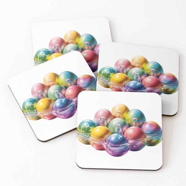 Item preview, Vibrant colorful glass balls in modern transparent bowls designed and sold by Creative88Art.