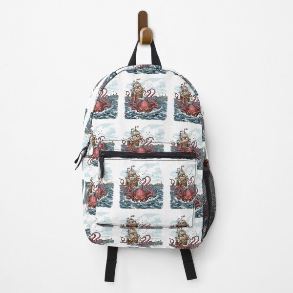 Item preview, Giant Kraken Attacking Vintage Sailing Ship designed and sold by TeeARTHY.