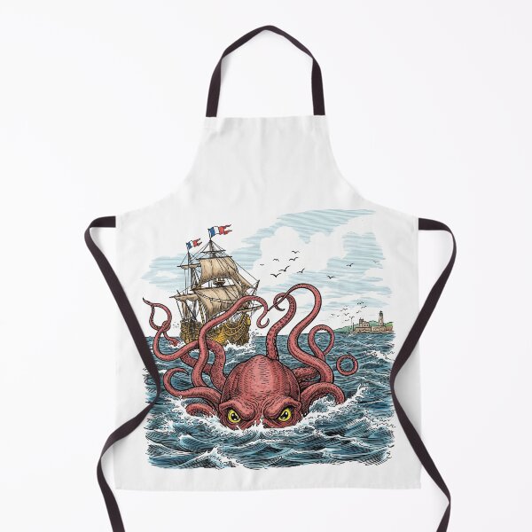 Item preview, Giant Kraken Attacking Vintage Sailing Ship designed and sold by TeeARTHY.
