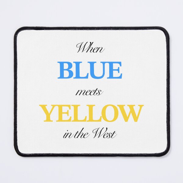 Item preview, When BLUE meets YELLOW in the West Byler Design designed and sold by maelrusydesigns.