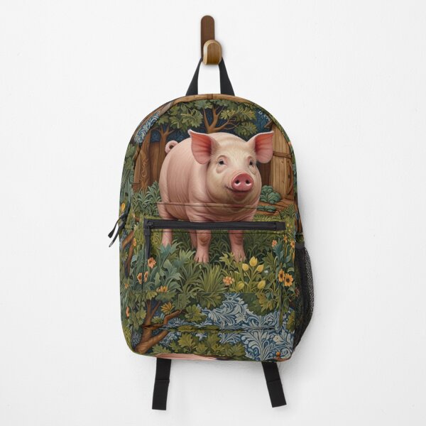 Item preview, Cute baby pig vintage barnyard scene designed and sold by hollycooper.