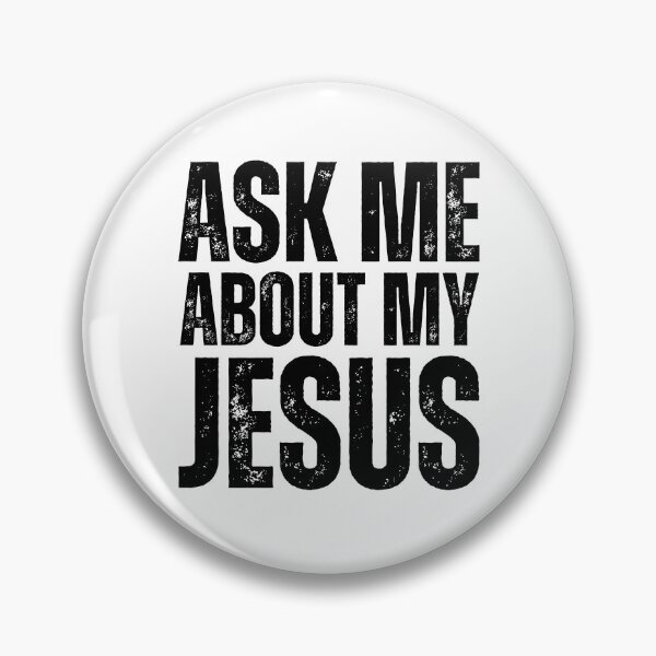 Item preview, Ask Me About My Jesus – Bold Christian Evangelism Design for Faith‑Driven Conversations Black Distressed Font designed and sold by GFamilyC.