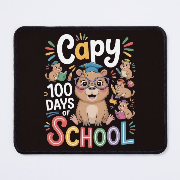 Item preview, Capy 100 Days of School – Cute Capybara School Milestone Design designed and sold by Redgiant87x.