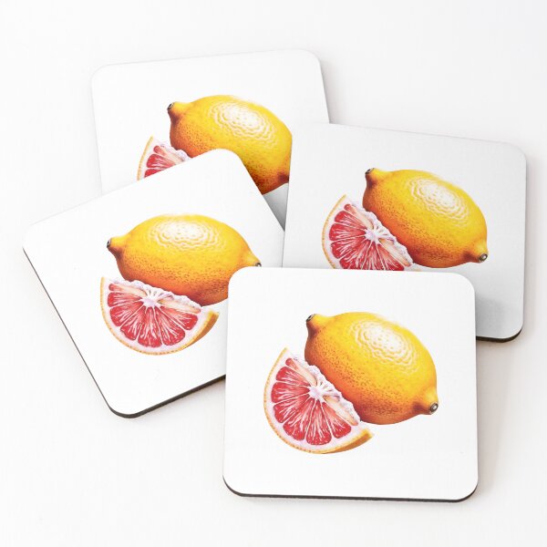Item preview, Fresh sliced blood orange and lemon on white background designed and sold by Creative88Art.
