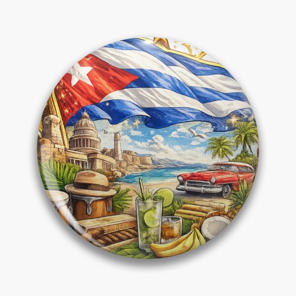 Item preview, Cuba Libre – Cuban Culture Logo with Gold Stars designed and sold by K2M.