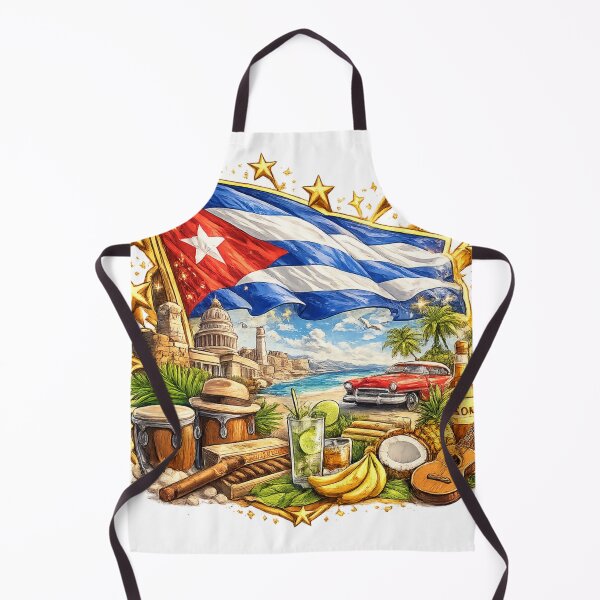 Item preview, Cuba Libre – Cuban Culture Logo with Gold Stars designed and sold by K2M.