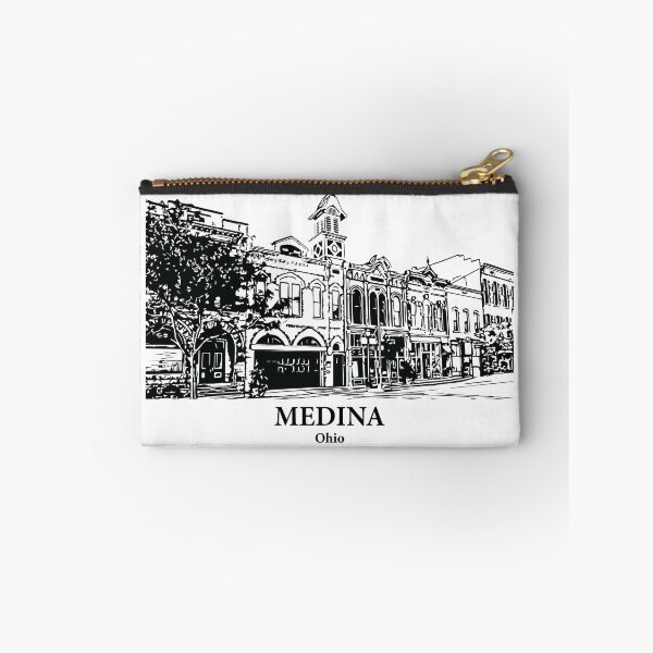 Item preview, Medina OH - Ink Cityscape Illustration designed and sold by Lakeric.