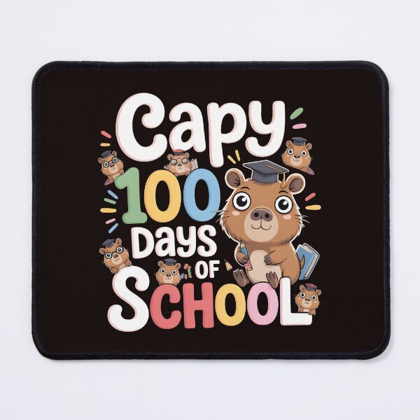 Item preview, Capy 100 Days of School – Adorable Capybara School Celebration designed and sold by Redgiant87x.