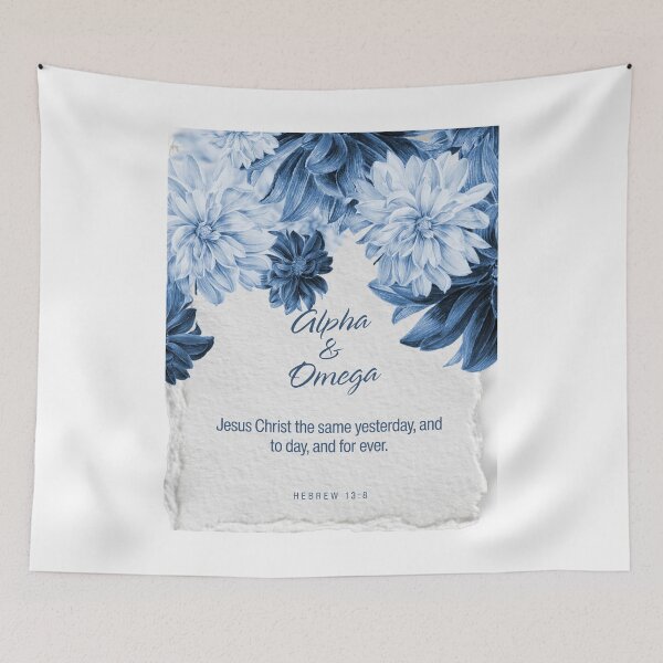 Item preview, Alpha & Omega Hebrews 13:8 designed and sold by TheProverbsMom.