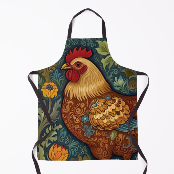 Artikelvorschau, Boho-Vintage-Hühnchen, Hahn, Boho-Botanik, Jugendstil entworfen und verkauft von hollycooper.