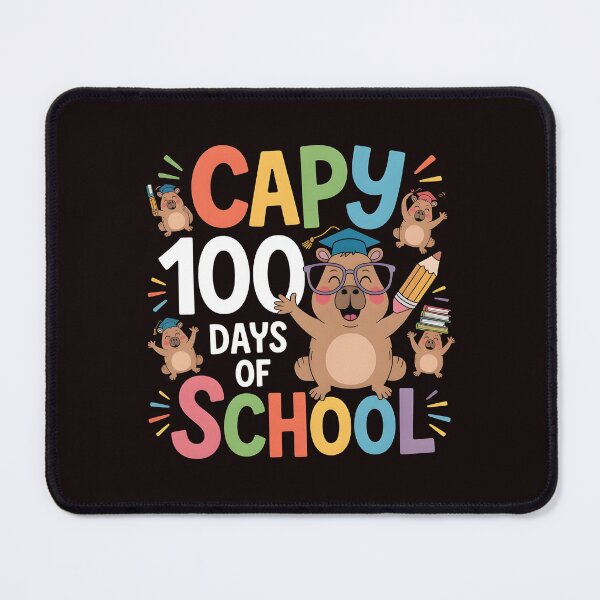 Item preview, Capy 100 Days of School – Cute Classroom Capybara Design designed and sold by Redgiant87x.