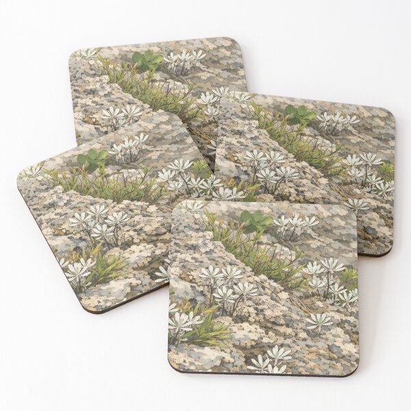 Item preview, Wildflowers Growing on Coastal Rock designed and sold by Babpas.