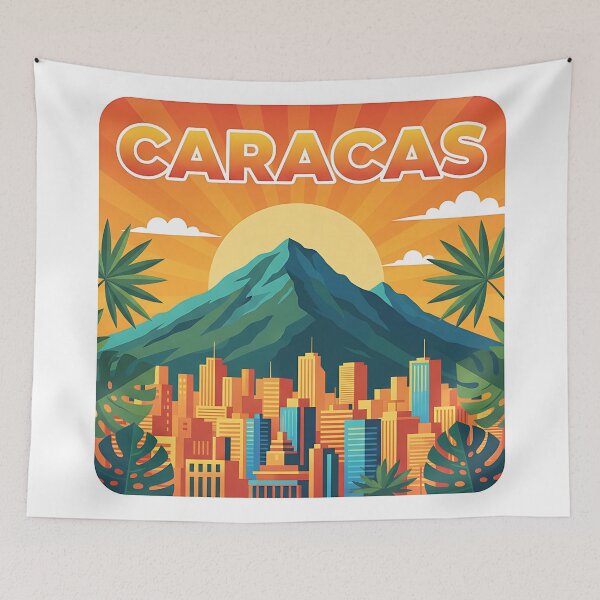 Item preview, Caracas Avila Mountain Tropical Sunset Skyline designed and sold by Orviona.