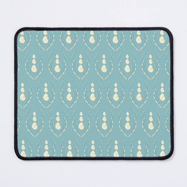 Item preview, Sea Shell Sanctuary in deep duck egg aqua designed and sold by LisaLeQuelenec.