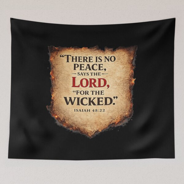 Item preview, Isaiah 48:22 – No Peace for the Wicked designed and sold by MACodDesigns.