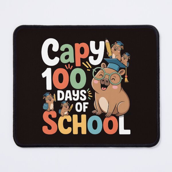 Item preview, Capy 100 Days of School – Cute Capybara School Milestone Shirt designed and sold by Redgiant87x.