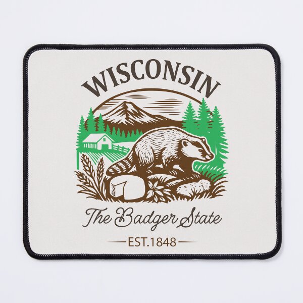 Item preview, Wisconsin The Badger State Amazing Gifts For Nature And Animal Lovers designed and sold by Martysstore.