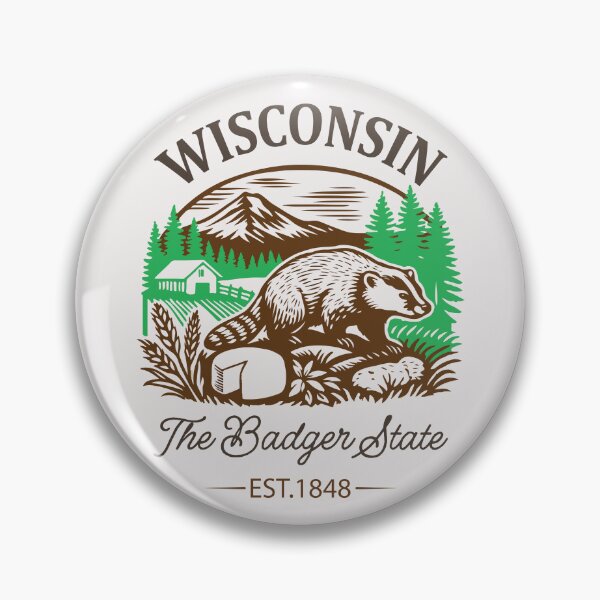 Item preview, Wisconsin The Badger State Amazing Gifts For Nature And Animal Lovers designed and sold by Martysstore.