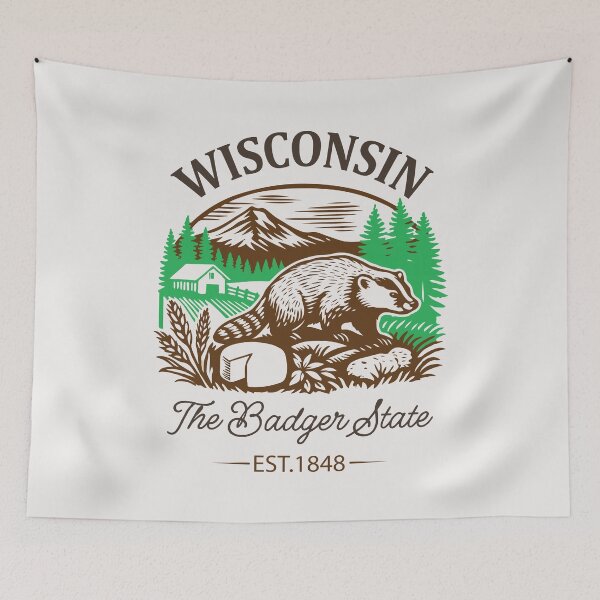 Item preview, Wisconsin The Badger State Amazing Gifts For Nature And Animal Lovers designed and sold by Martysstore.