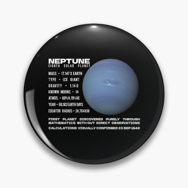 Item preview, Neptune Planet Space Facts Infographic Gift designed and sold by Maljonic.