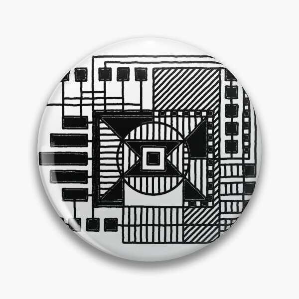 Item preview, Black & White Doodle - Techno Style 1 designed and sold by CareyO.