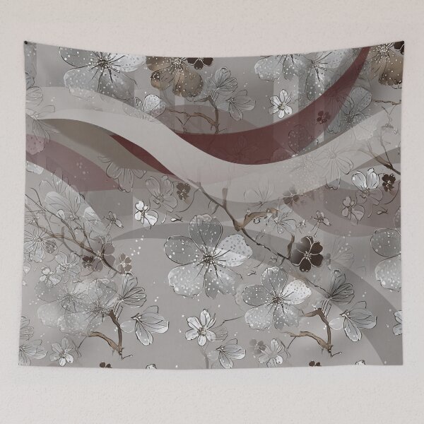 Item preview, Abstract floral designer trend designed and sold by Ink-Fluence.