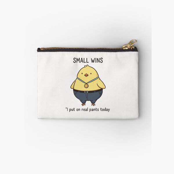 Item preview, Small Wins Chick Wearing Pants designed and sold by CamaleonDesigns.