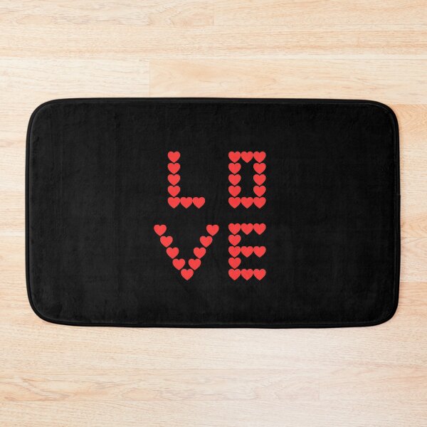 Item preview, LOVE A Word Made of Fluffy Red Hearts designed and sold by imperiumpublicitario .