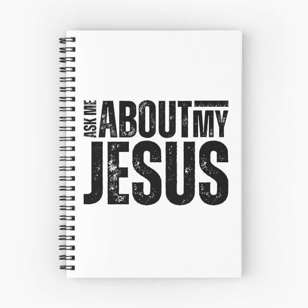 Item preview, Ask Me About My Jesus – Bold Evangelism Design for Faith Conversations and Christian Outreach Black Distressed Font SW designed and sold by GFamilyC.