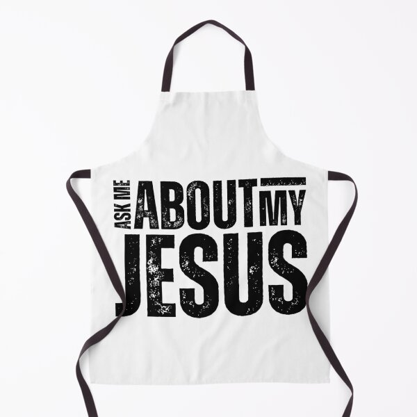 Item preview, Ask Me About My Jesus – Bold Evangelism Design for Faith Conversations and Christian Outreach Black Distressed Font SW designed and sold by GFamilyC.