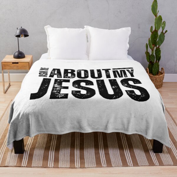 Item preview, Ask Me About My Jesus – Bold Evangelism Design for Faith Conversations and Christian Outreach Black Distressed Font SW designed and sold by GFamilyC.
