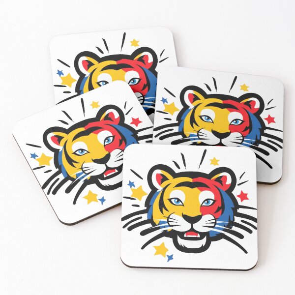 Item preview, Pop Art Tiger Head Graphic designed and sold by estampavibe.