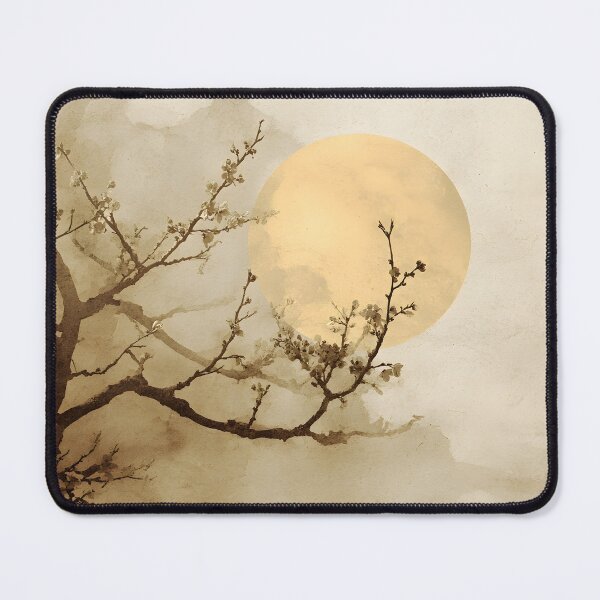 Item preview, Minimalist earthtone tree and sun print designed and sold by dcrc.