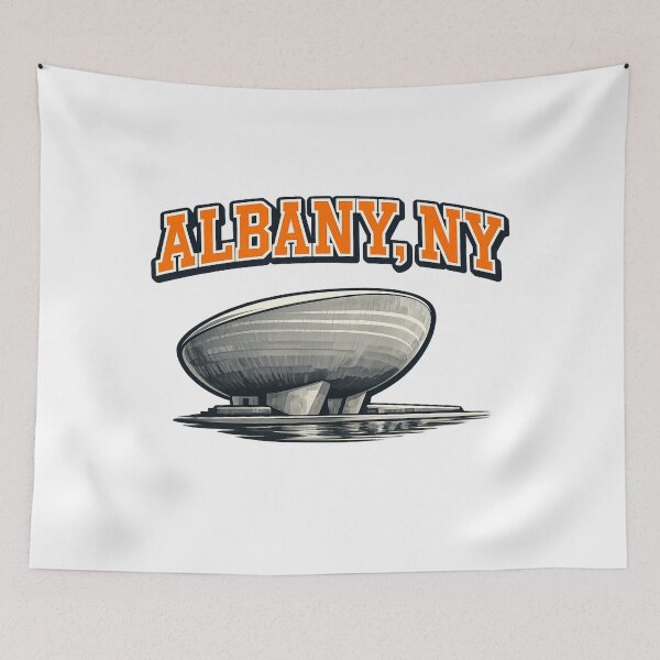 Item preview, Albany, NY The Egg Retro Collegiate Design designed and sold by Item Geeks.