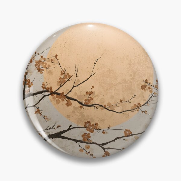 Item preview, Minimalist earthtone tree and sun print designed and sold by dcrc.
