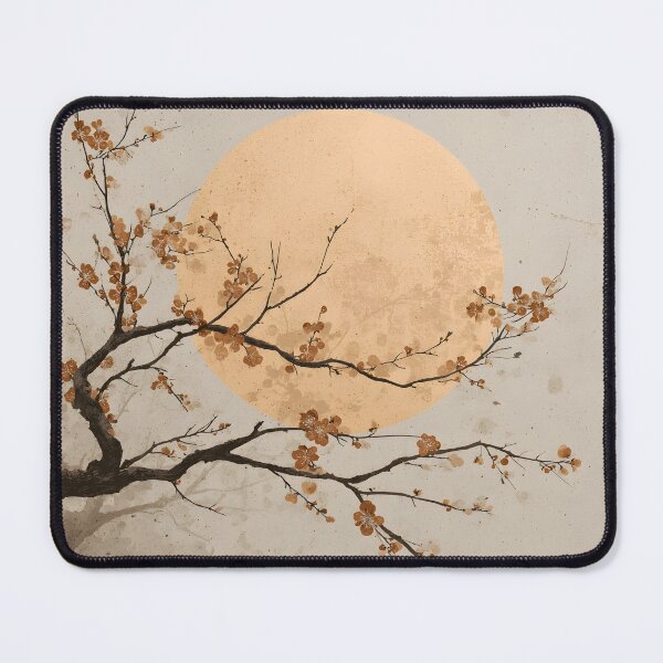 Item preview, Minimalist earthtone tree and sun print designed and sold by dcrc.