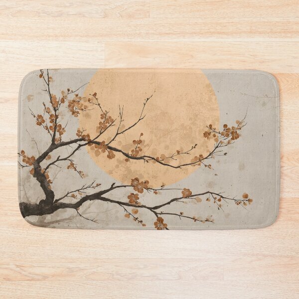 Item preview, Minimalist earthtone tree and sun print designed and sold by dcrc.