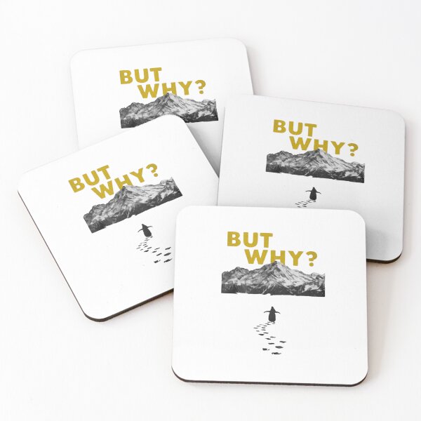 Item preview, Existential Penguin Illustration — Funny "But Why?" Antarctic Mountain Landscape designed and sold by Colorful-Garden.