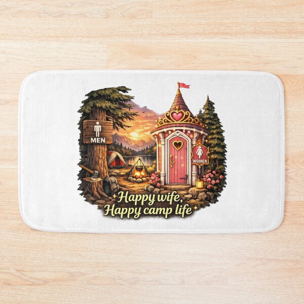 Item preview, Happy Wife Happy Camp Life designed and sold by CompassLake.