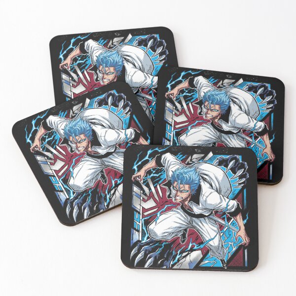 Item preview, Grimmjow Jaegerjaquez Sexta Espada Pantera Resurrección Blue Hair Claws Cero Desgarron designed and sold by Senpaiwaves.