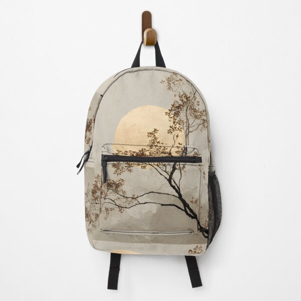 Item preview, Minimalist earthtone tree and sun print designed and sold by dcrc.