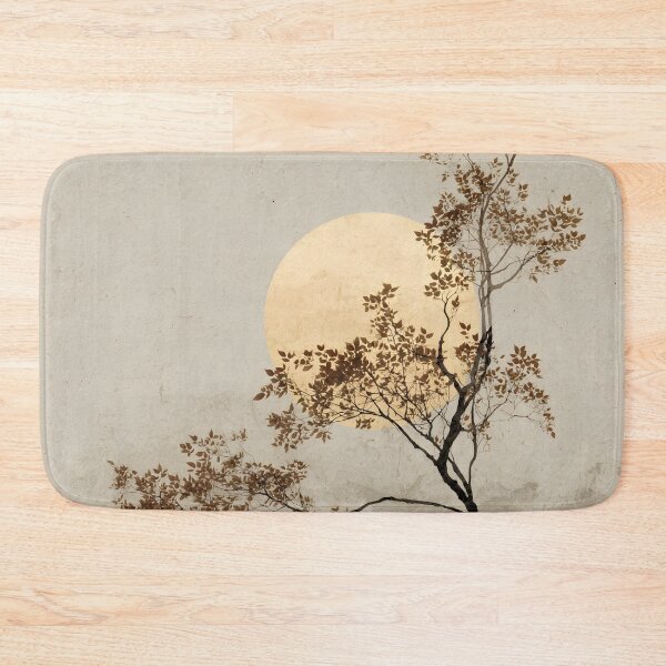 Item preview, Minimalist earthtone tree and sun print designed and sold by dcrc.