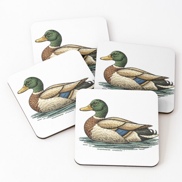 Item preview, Embroidered-Style Mallard Duck designed and sold by TJT-GRAPHIX.