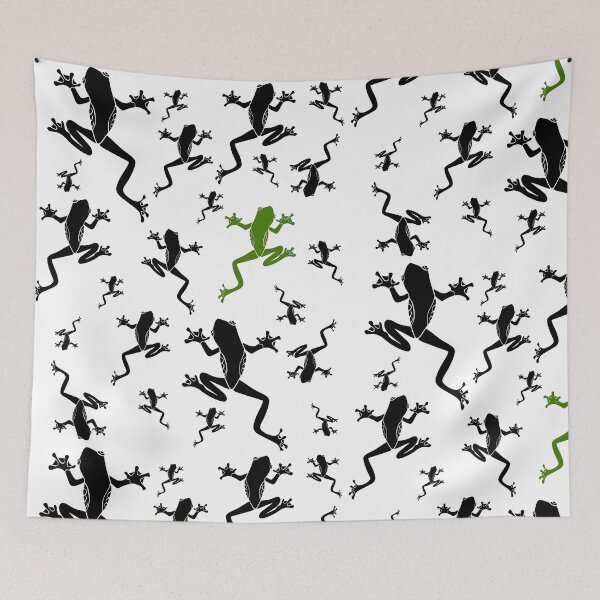 Item preview, One Green Frog in a World of Black Frogs Funny Gifts for Creatives, Rebels, and Free Thinkers designed and sold by furcen.