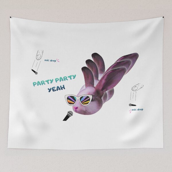 Item preview, THE BUNNY LIKES TO PARTY designed and sold by nancitaa.