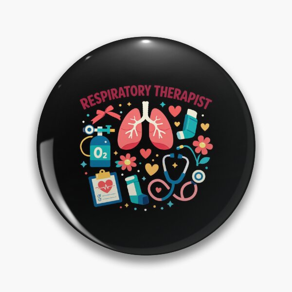 Item preview, Respiratory Therapist Heartbeat Healthcare Humor designed and sold by FreshVibe Prints.