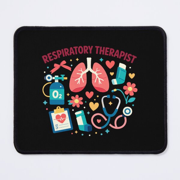 Item preview, Respiratory Therapist Heartbeat Healthcare Humor designed and sold by FreshVibe Prints.