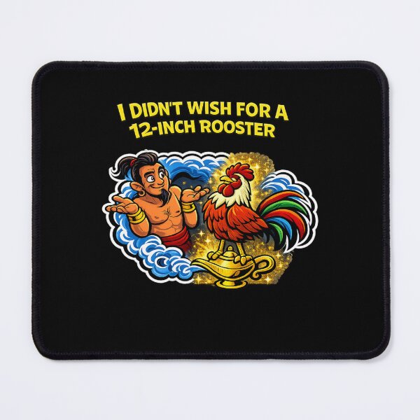Item preview, I Didn’t Wish For A 12-Inch Rooster Funny Genie Chicken Pun designed and sold by Giggle Gear Tees.