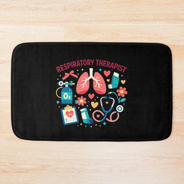 Item preview, Respiratory Therapist Heartbeat Healthcare Humor designed and sold by FreshVibe Prints.