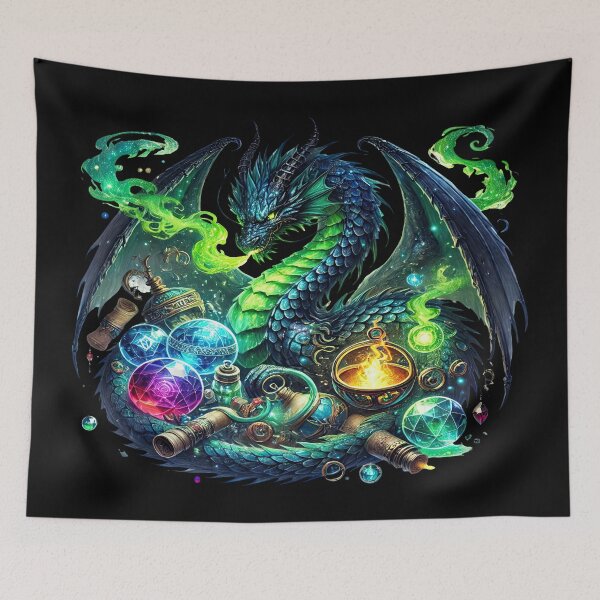 Item preview, The Alchemist’s Dragon designed and sold by TheInkRaven.